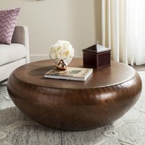 Copper metal outlet coffee table